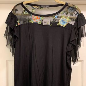 Embroidered top